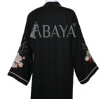 Abaya avec Motifs Fleuris – Luxe & Élégance