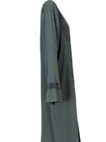 Kimono ensemble en vert avec détails perlés – Image 4