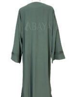 Kimono ensemble en vert avec détails perlés – Image 5