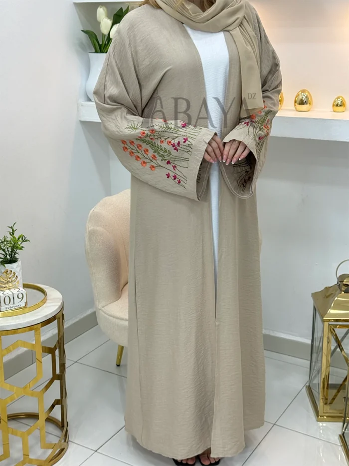 Ensemble Kimono Beige Deux-Pièces Élégant & Confortable