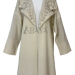 Abaya kimono deux pièces ornée de perles avec robe intérieure