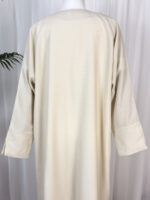 Abaya kimono deux pièces ornée de perles avec robe intérieure
