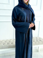 Abaya Kimono Dubai avec Robe en Bleu : Simplicité et Élégance Intemporelle
