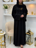 Abaya Noire Classique en Nidah Soyeux