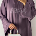 Abaya Classique Mauve en Nidah Soyeux