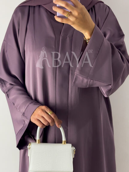 Abaya Classique Mauve en Nidah Soyeux