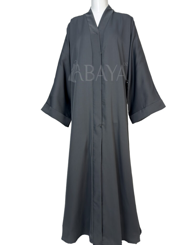 Abaya Classique Gris en Nidah Soyeux