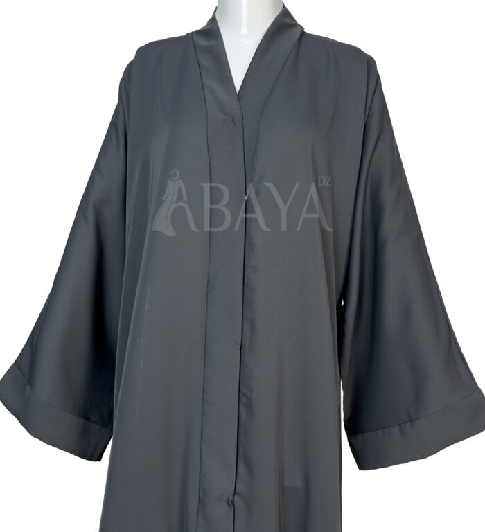 Abaya Classique Gris en Nidah Soyeux