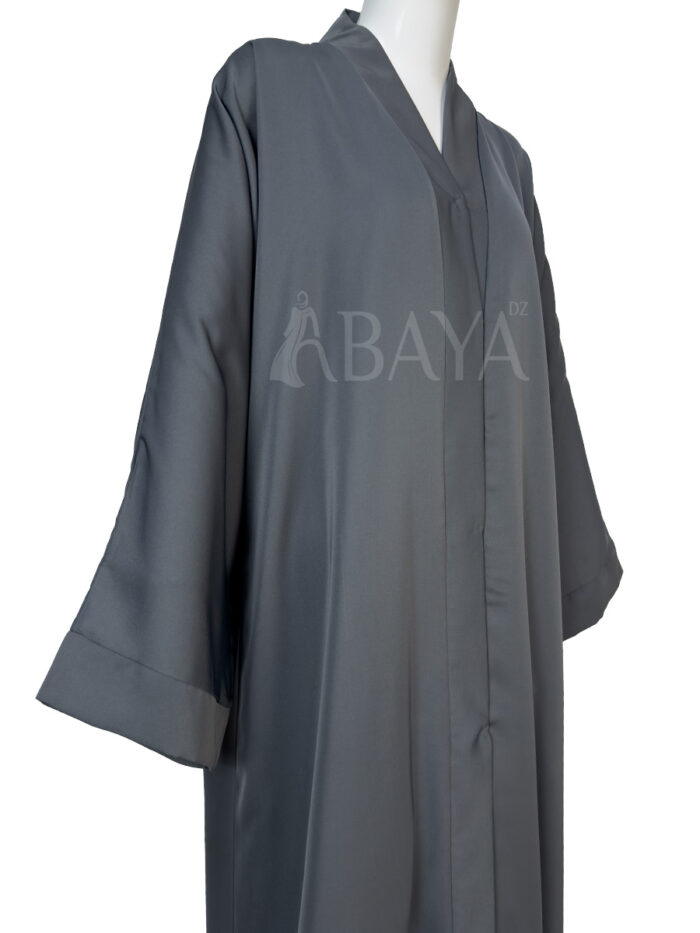 Abaya Classique Gris en Nidah Soyeux