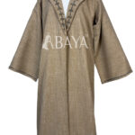 Abaya kimono deux pièces avec détails perlés élégants