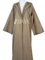 Abaya kimono deux pièces avec détails perlés élégants