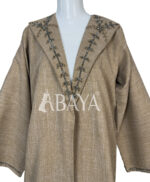 Abaya kimono deux pièces avec détails perlés élégants
