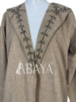 Abaya kimono deux pièces avec détails perlés élégants