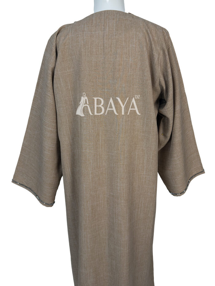 Abaya kimono deux pièces avec détails perlés élégants