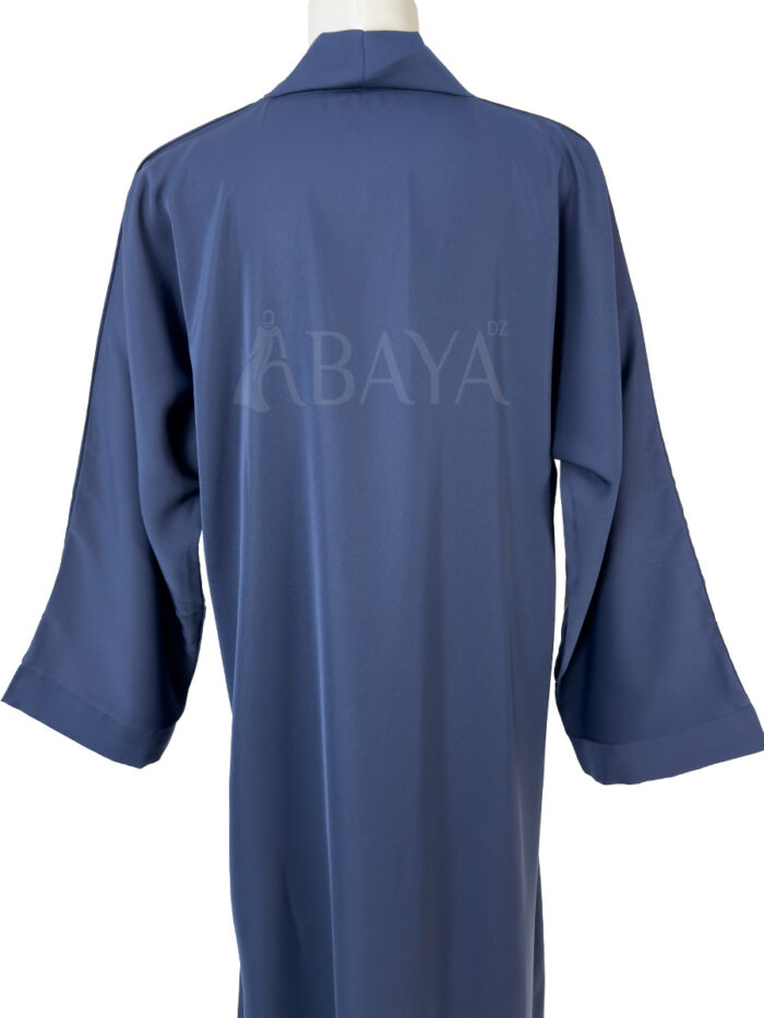 Abaya Bleu en Nidah Soyeux – Simple et Confort