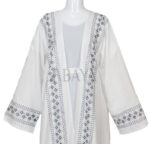 Abaya ensemble deux pièces en blanc