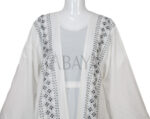 Abaya ensemble deux pièces en blanc