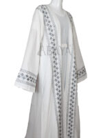 Abaya ensemble deux pièces en blanc