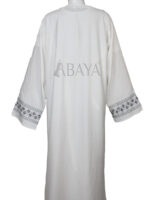 Abaya ensemble deux pièces en blanc