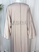 Abaya Ensemble Réversible à double face avec Robe en Beige : simplicité et élégance – Image 7