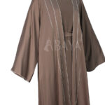 Abaya Ensemble avec Robe en Marron : simplicité et élégance