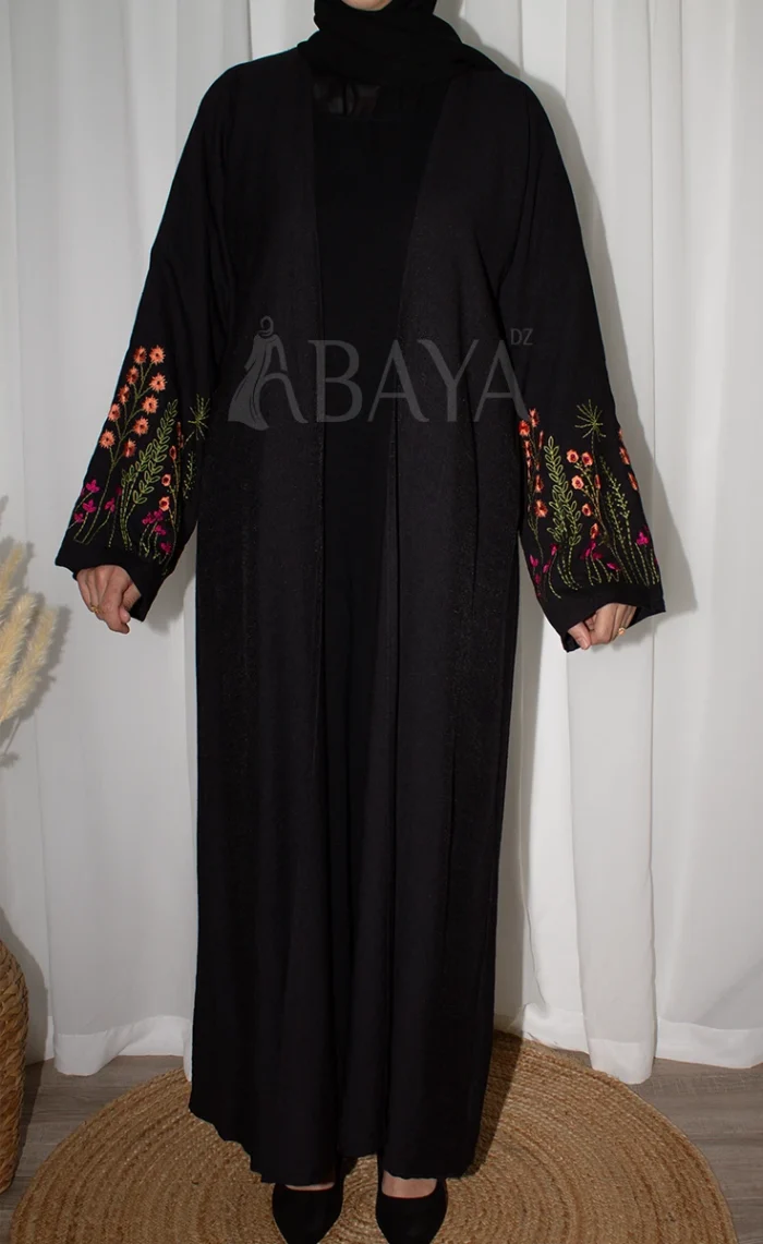 Ensemble Kimono Noire Deux-Pièces Élégant et Confortable